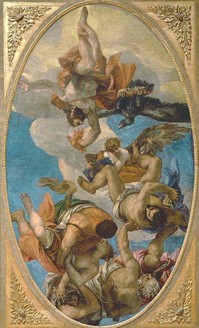 Jupiter schlägt die Laster nieder von Paolo Veronese